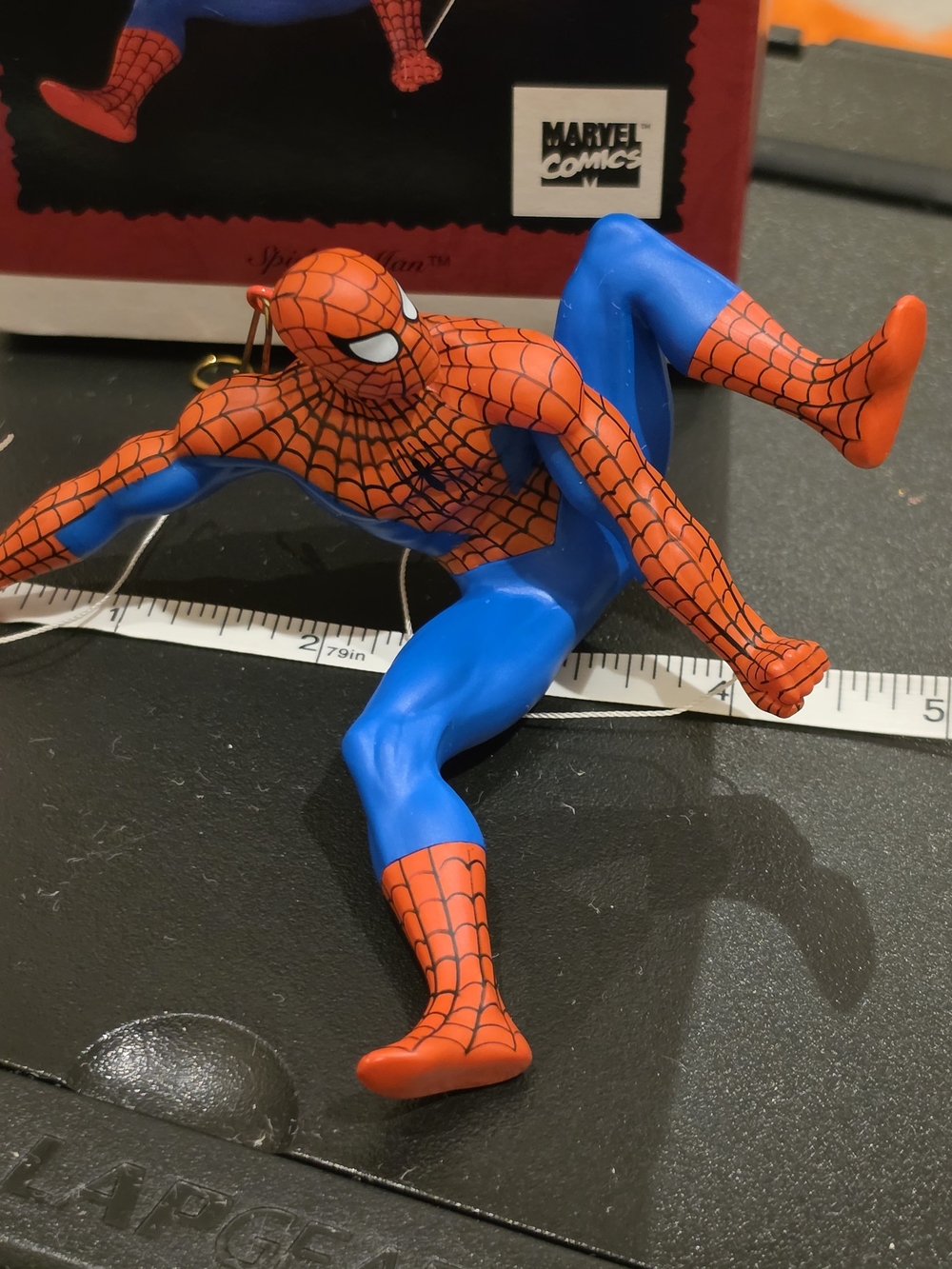 Vintage 1996 Hallmark Keepsake Spider-Man Marvel Comics Ornament In Box